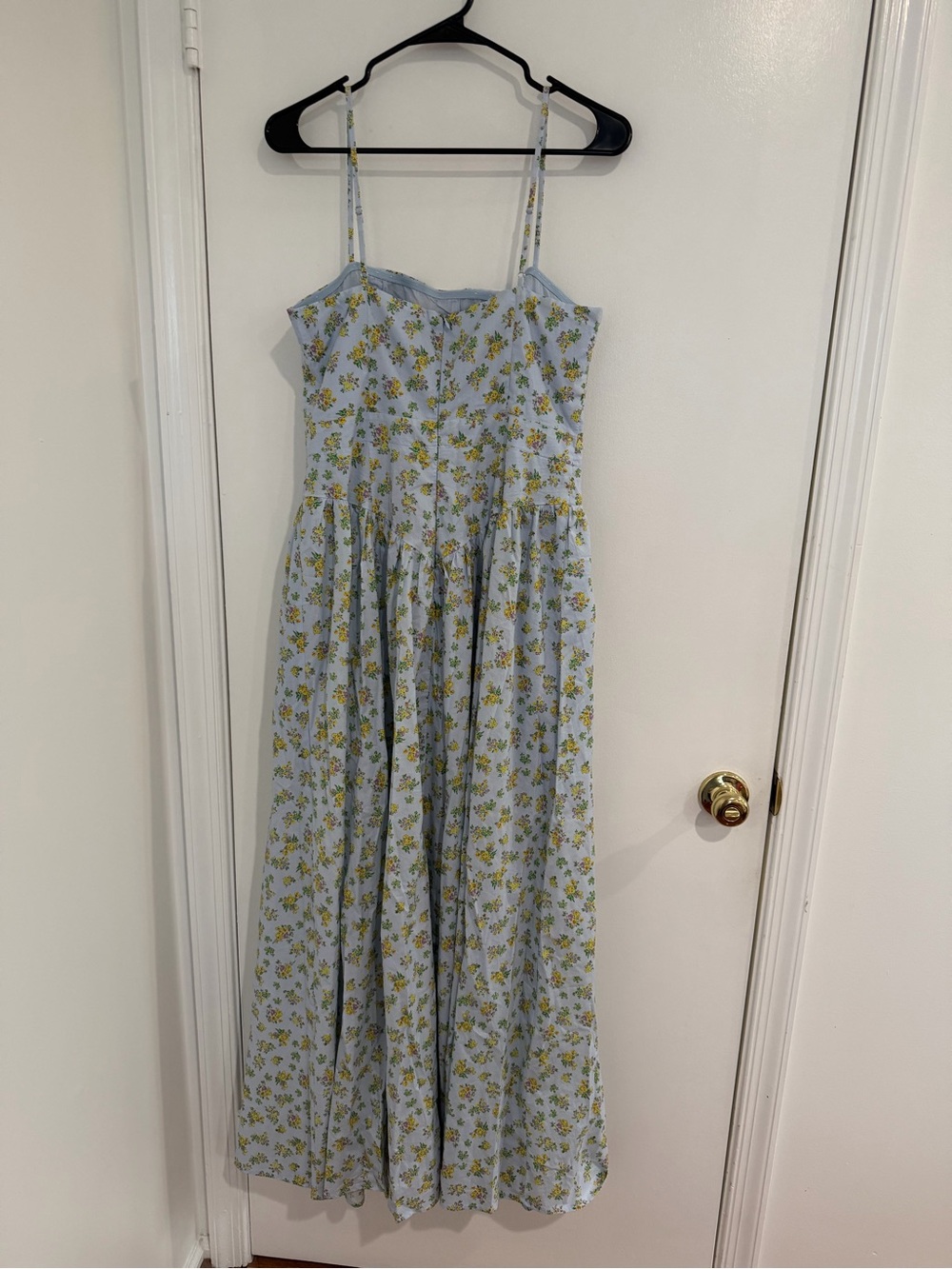 NWT Fashion Nova Floral Maxi Dress Large Feminine Coquette Fairycore Cottagecore - Picture 3 of 8